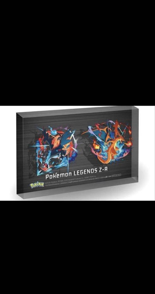 [USED] Pokemon Legends ZA Bonus Double-Layer Acrylic Block LEGENDS Z-A XY