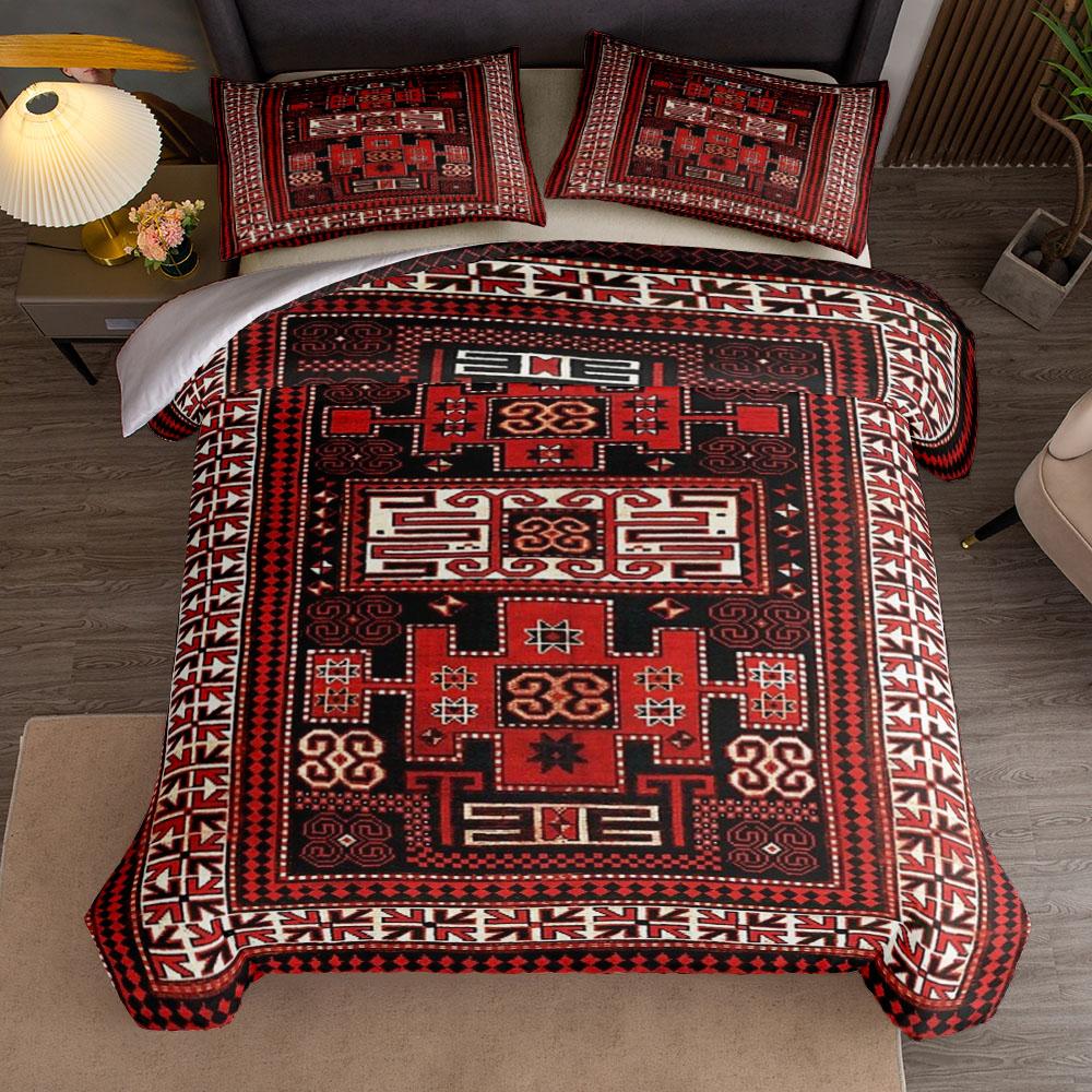 Antique Persian Kirman Duvet Cover Set UK Single Double Queen US Twin Full King Size  Bed Linen Set