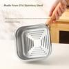 Stainlessed Steel Deep Fryers Oil Strainer Set Basket Lid Detachable Part for Easy Cleaning Metal Construction