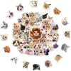 50 Sheets of Hilarious Cat Emoji Stickers - Cute & Funny Cat Head Designs