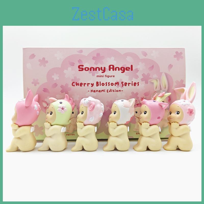 Sakura Sitting Series Cherry Blossom Collectible Toy Cake Car Decorations