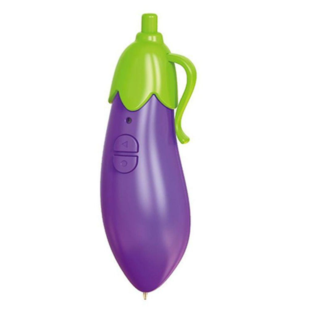 

Eggplant/Corn Electronic Sound Toy Write Graffiti Ballpoint Pen Novelty Kids Recording Pens Eggplant