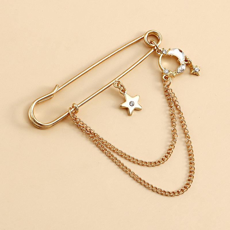 Elegante Perlenketten Quastenbrosche Mode Damen Kleidung Dekor Accessoires Schmucknadel Hosen Taillenverstellstifte Taschenanhänger Geschenke