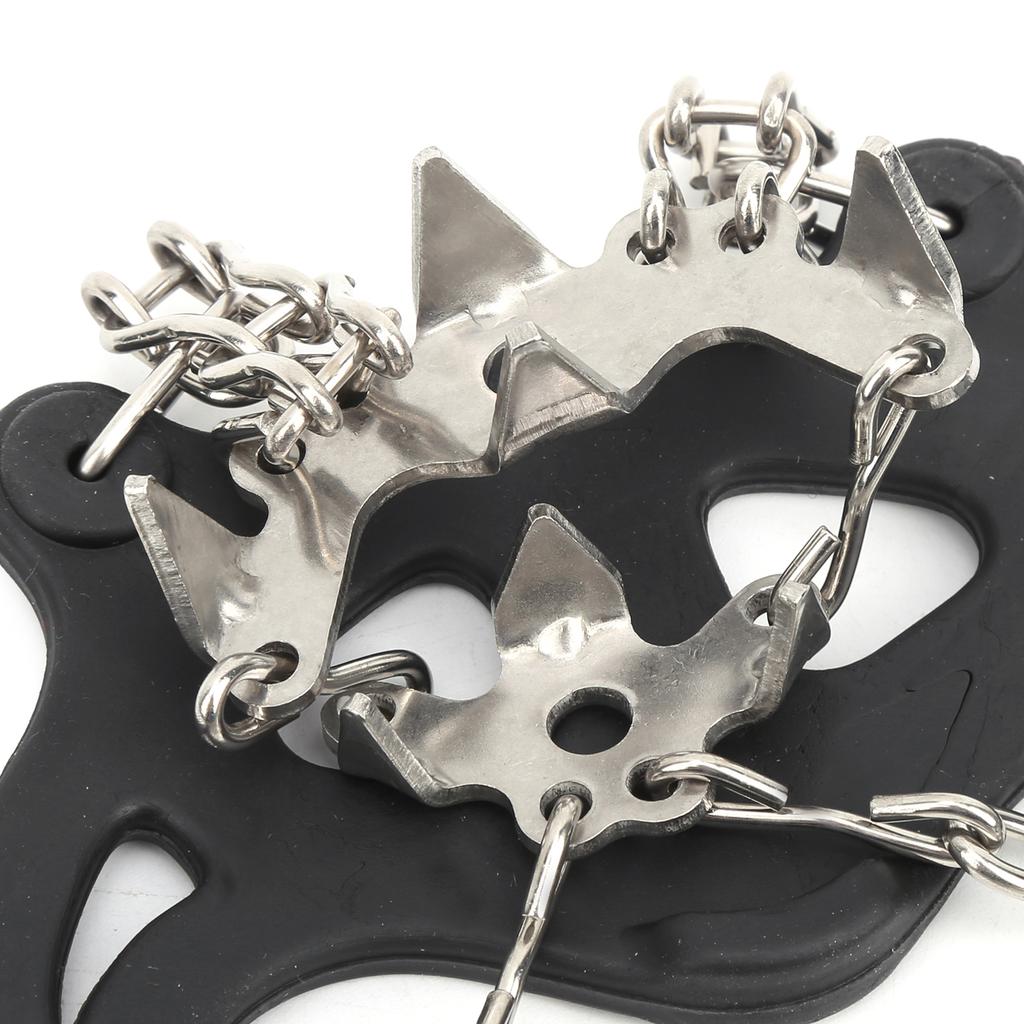 2Pcs 19 Teeth Outdoor Snow Climbing Crampons AntiSlips Shoes Covers Mountaineering Spikes