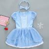 Baby Romper Tutu Dress with Headband Infant Baby Girl Princess Clothes Cute Design Kids Dress Halloween Party Costumes Outfit