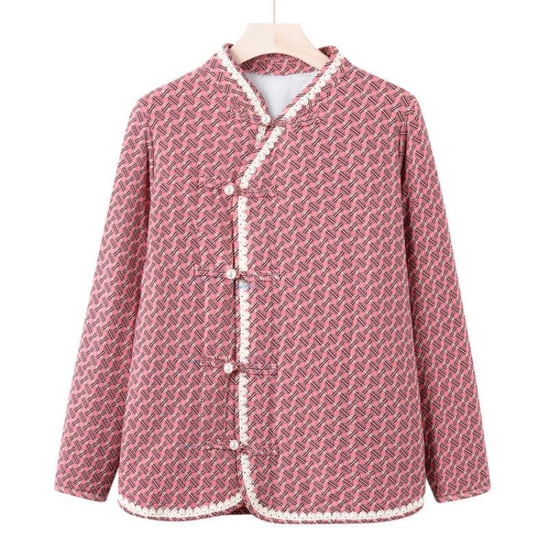 Winter new elderly warm cotton-padded clothes middle-aged and elderly women's cotton-padded clothes fashionable casual versatile temperament