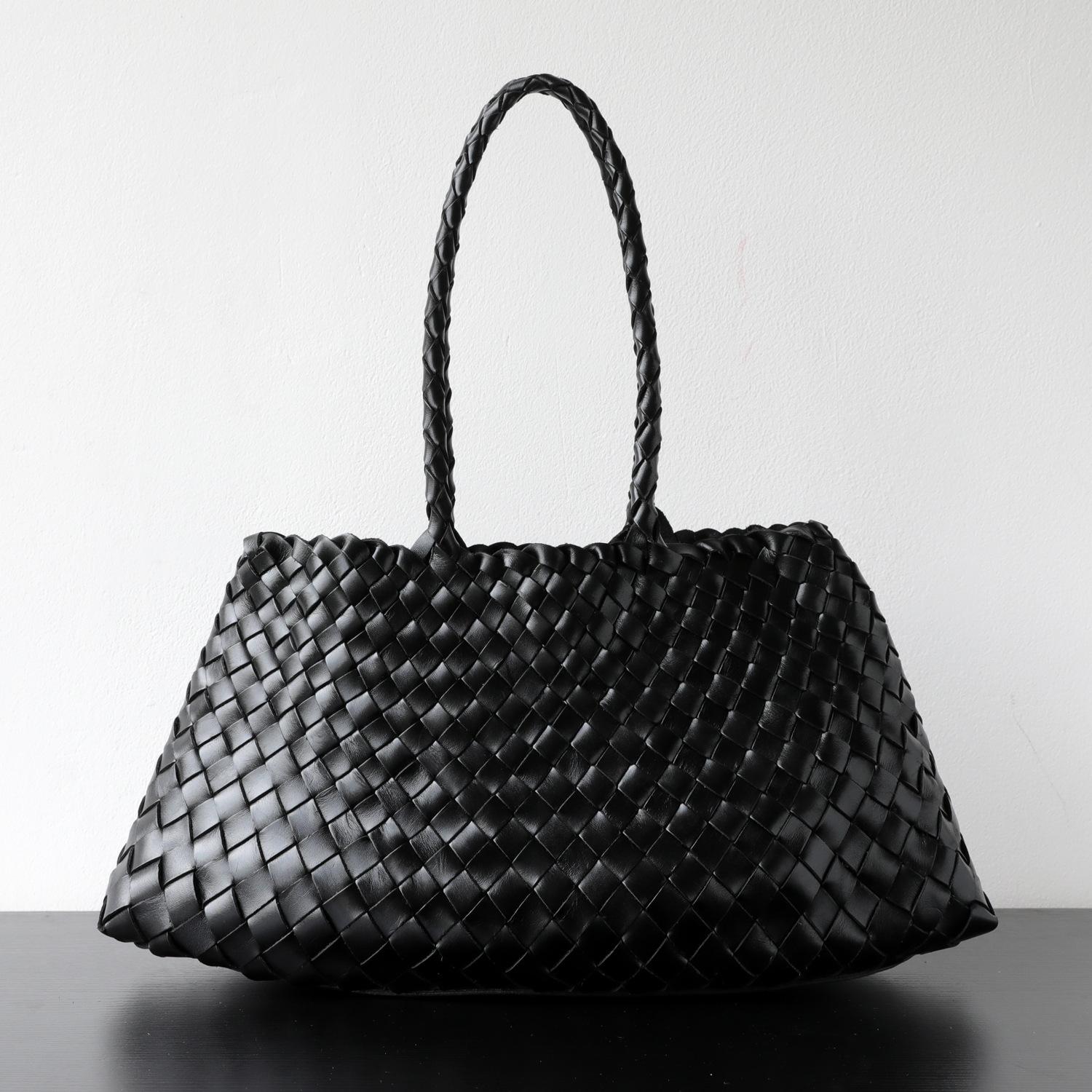 

Xiaomin Роскошный Легкий Натуральная Кожа Зернистая Ткань Бусины Ручная Работа Ассорти Набор Ретро Арт Деко Ручная Маленькая Сумка Small size 37cm