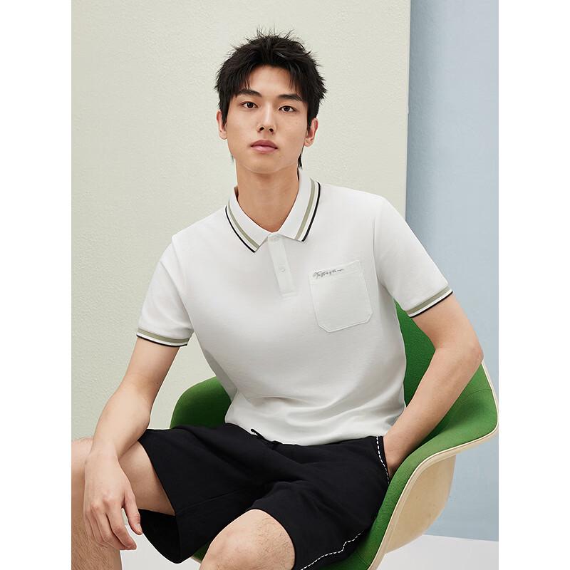 GXG Men's Two-Tone Contrast Polo Shirt