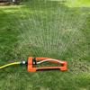 Lawn Sprinkler with Weighted Base 17 Anti-Clog Nozzles Adjustable Water Spray