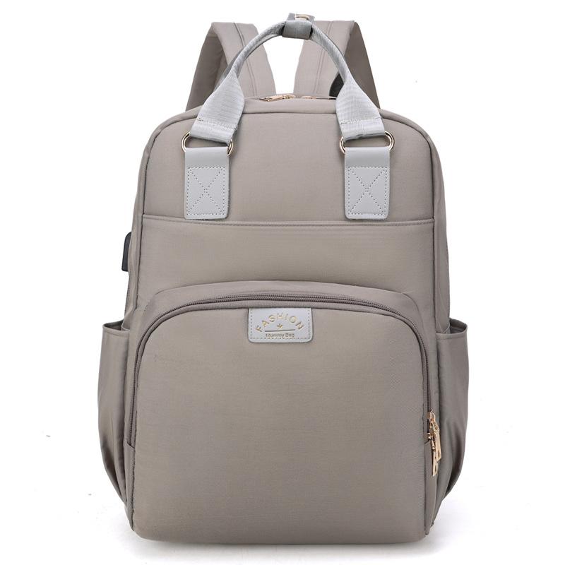 Mummy Bag Usb Diaper Bag Baby Care Large Capacity Mom Backpack Mummy Maternity Wet Bag Waterproof Baby Pregnant Bag Nappy Bag
