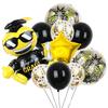 2024 Graduation Season 12-Inch Latex Sequined Aluminum Film Balloon 10-Piece Set Happy Grad Party Arrangement Gift