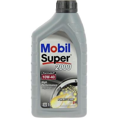 Engine Oil 10W-40 Synthetic - MOBIL - Super 2000 X1 - Formula-P - 5L Can - High Performance Anti-pollution
