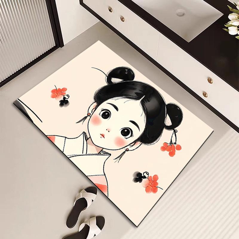 

Античный характерный коврик для пола в ванной комнате диатомовый грязевой абсорбирующий коврик для двери в ванную комнату коврик для унитаза нескользящий коврик для двери в ванную комнату 40 * 60CM Diatom Mud