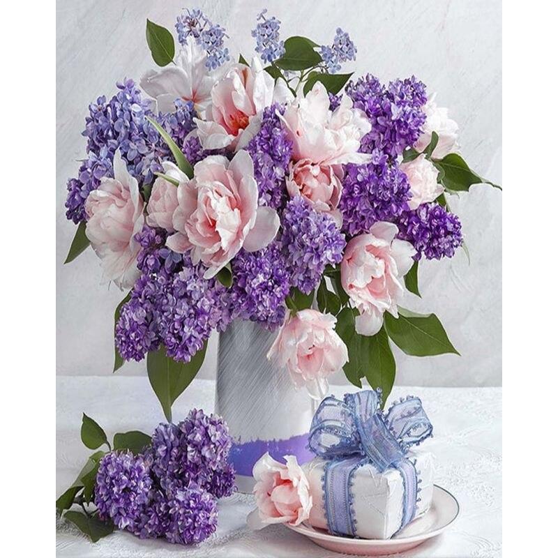 

5D DIY алмазная живопись ваза для цветов комплект для вышивки крестиком Алмазная вышивка роза горный хрусталь мозаика художественная картина украшение дома подарок Full Round 30x40CM