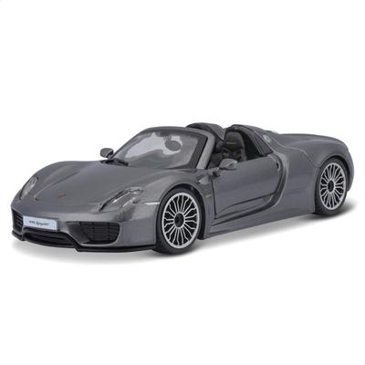 Bburago Escala Porsche 918 Spyder Cinza Modelo Diecast Acabado GY 1/24 / Carro, Produto, 18-21076