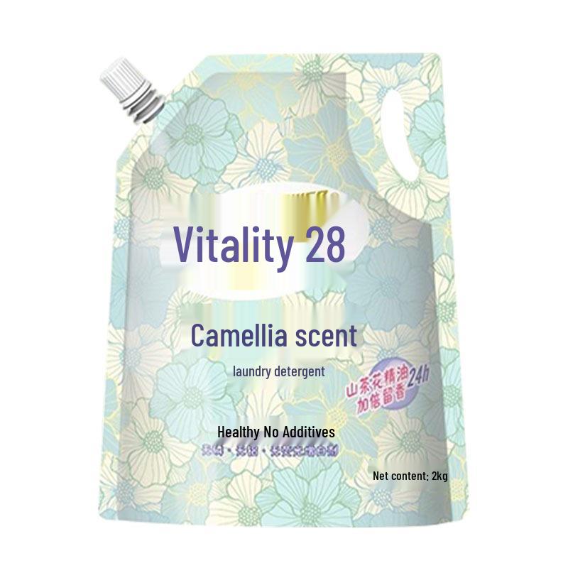Vibrant Camellia Scent Laundry Detergent, Deep Stain Removal & Long-Lasting Fragrance, Full Box 28L