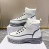 Ladies Casual Shoes Lace-up Sneakers Thick-soled Flat Snow Boots Winter Women Boots Warm Plush Women's Shoes Zapatos Mujer