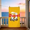 Coole Kunst Bier Mode D-Duvels Handtuch weich Strandtücher Reise schwimmen Pool Badehandtuch Fitnessstudio Spa Heimdekor Geschenk Urlaub