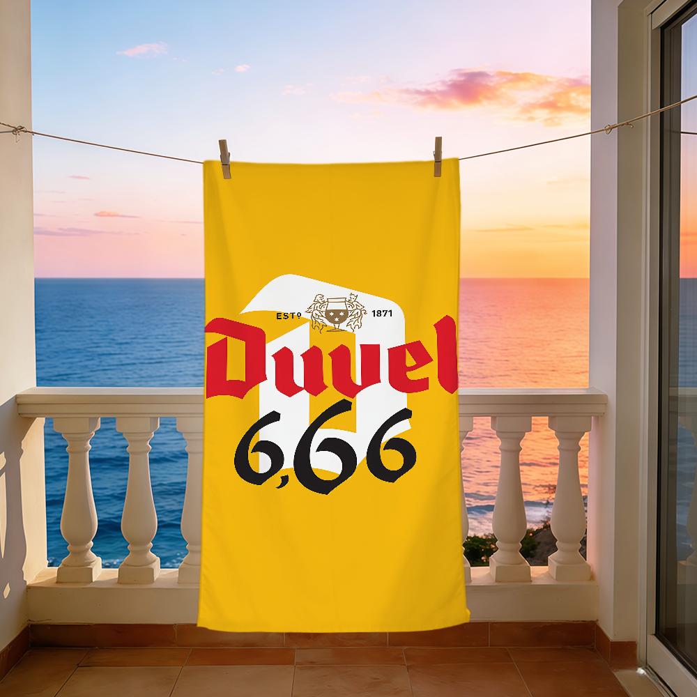 Coole Kunst Bier Mode D-Duvels Handtuch weich Strandtücher Reise schwimmen Pool Badehandtuch Fitnessstudio Spa Heimdekor Geschenk Urlaub