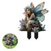 Gardens Acrylic Decoration Stake Mystical Fairies Color Home Decoration For Plant Lover