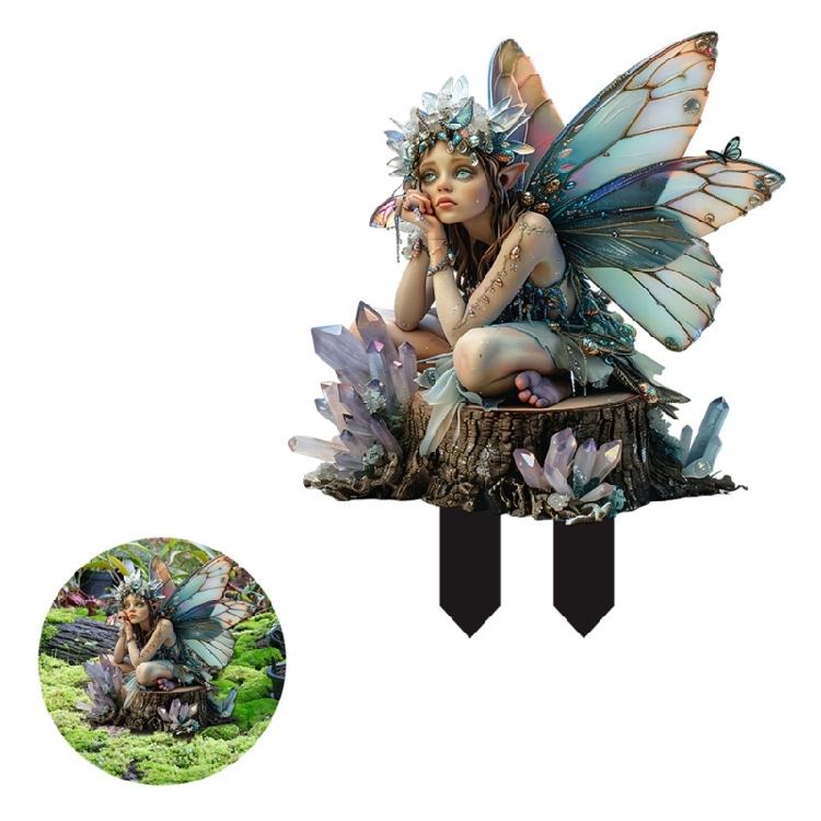 Gardens Acrylic Decoration Stake Mystical Fairies Color Home Decoration For Plant Lover