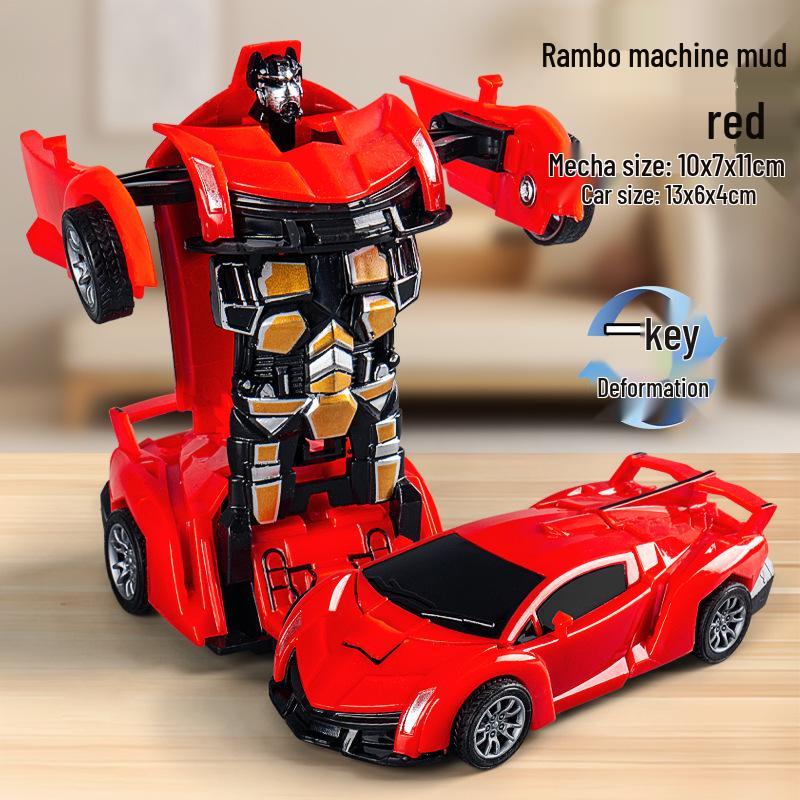 Inertia Collision Robot Car: Transforming Toy for Kids Aged 7-10
