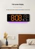 Modern LED Luminous Wall Clock with Dual Alarms