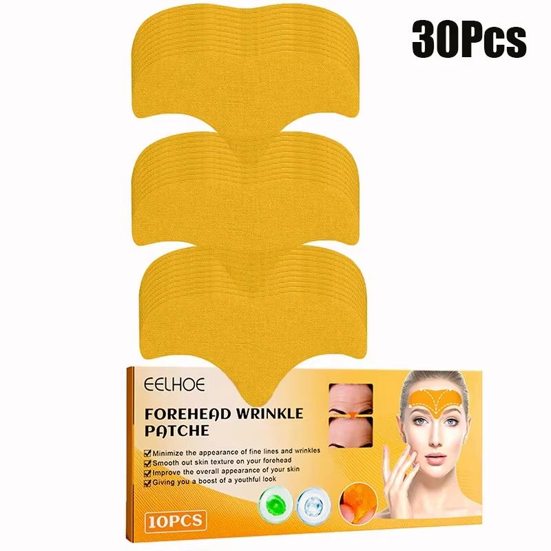 EELHOE 10-100pcs Forehead Wrinkle Patches Anti Wrinkles Facial Patches Natural Forehead Line Removal Gel Patch Face Skin Patch
