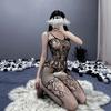 Sex underwear women's suspender one-piece net coat hollow open net socks sexy transparent fishnet socks