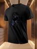 Religious Figure Print Tshirt - Breathable Lightweight Po...