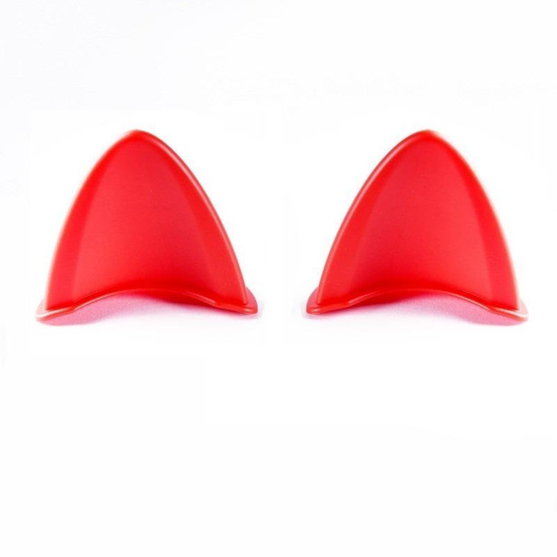 2pcs Cute Motorcycle Helmet Cat Ears Stickers Universal Electric Car Helmet Decoration Styling Sticker Helmet Accessories Decals
