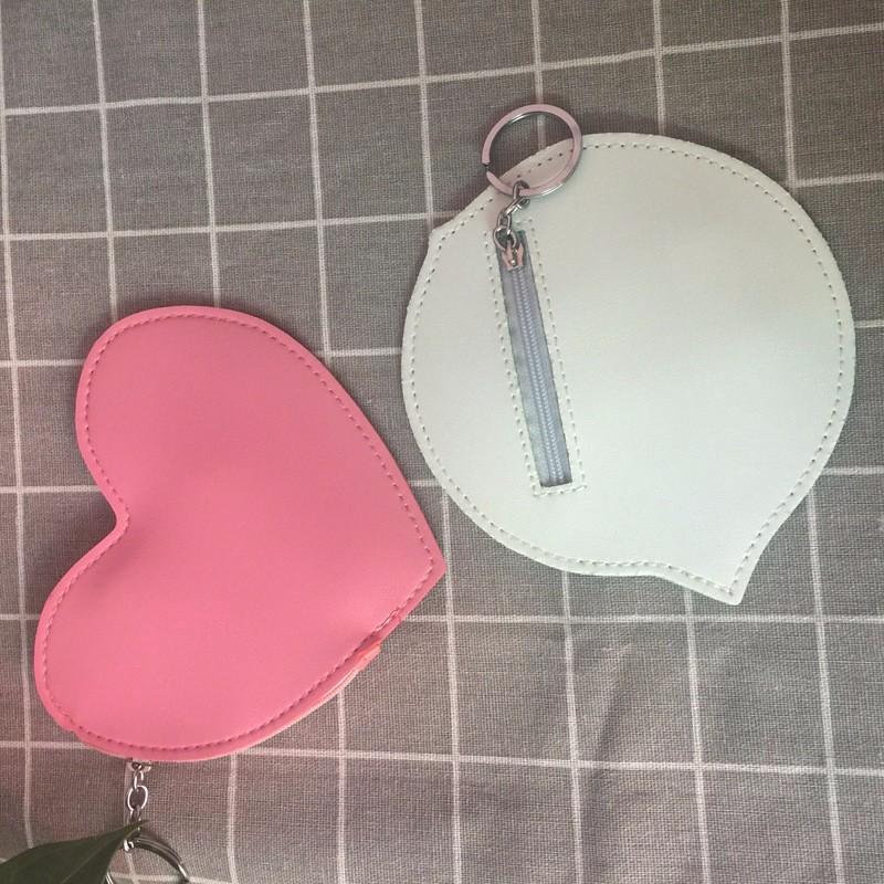 round pouch keychain
