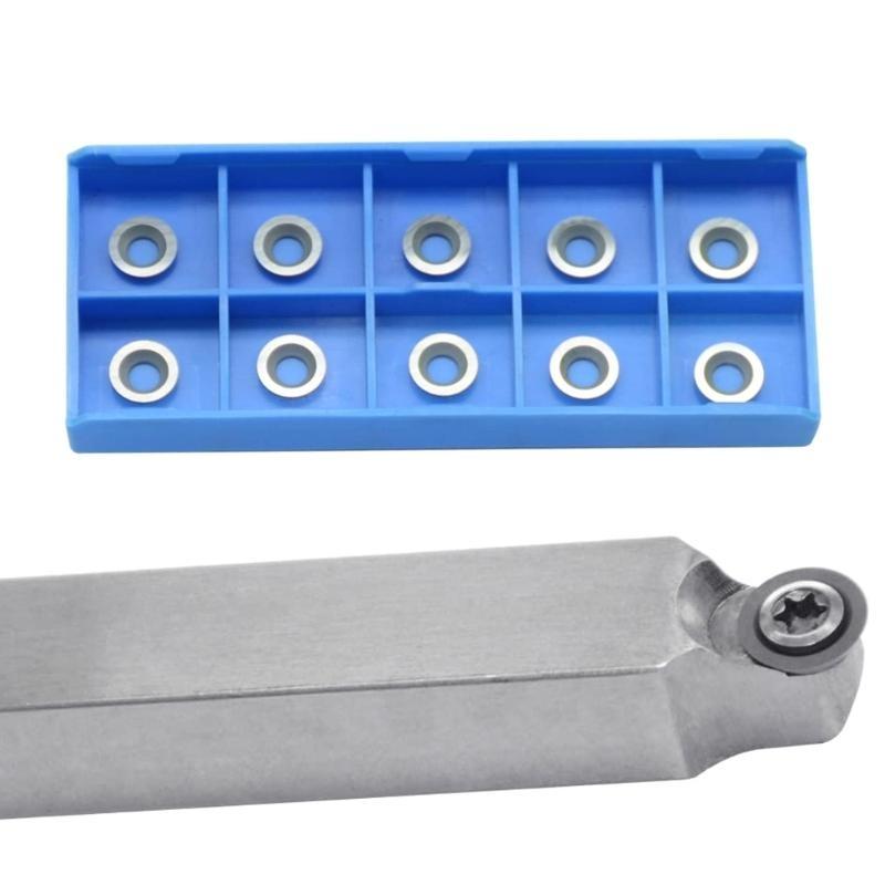 652F Ci5 8.9mm Round Inserts Cutters For DIY Lathe Woodworking Finisher Hollower Tools Replacement Set