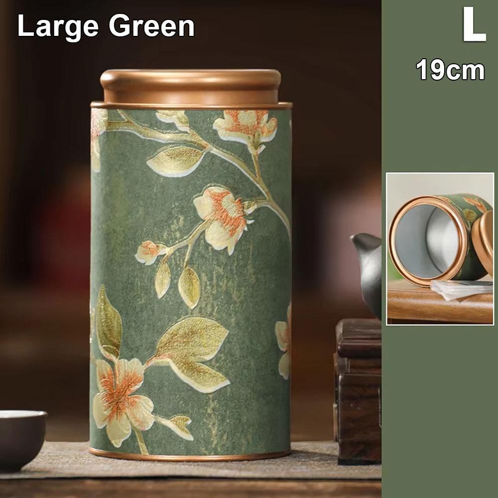 1Pcs Durable 10/19cm Empty Tea Can Green Black Tea Packaging Tea Sealed Jar Household Small Tinplate Storage Can