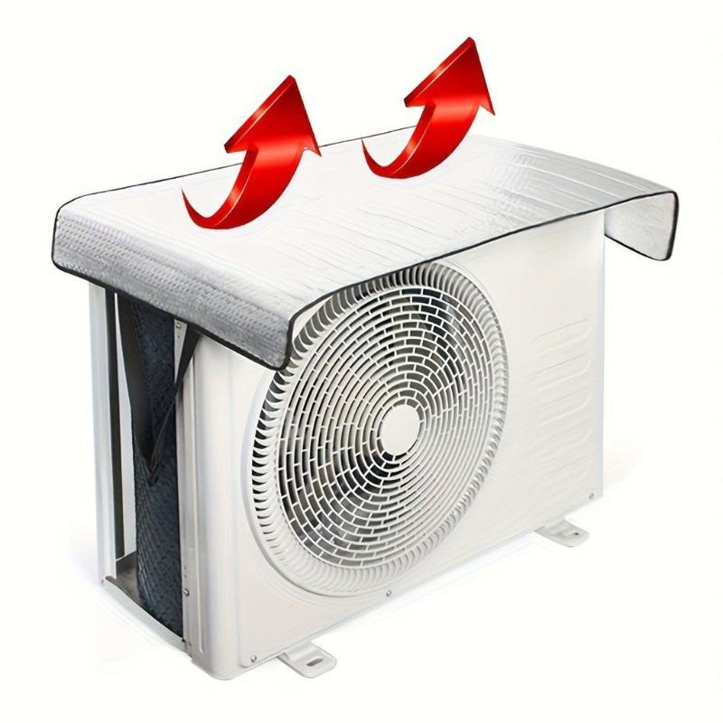 AC Unit Cover Outside Air Conditioner Cover Weatherproof Flame Resistant Guard With Aluminum Layer