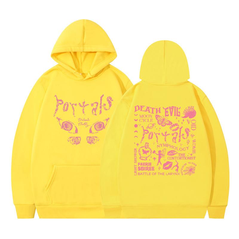 New European and American Style Loose Hip-hop Ins Hoodie with Plush Little Witch Street Hoodie for Foreign Trade Autumn and Winter