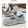 Women Spring Casual Flats Breathable Comfortable Soft Sole Slip-On Mom Shoes Lightweight PU Everyday Wear Old Beijing Style