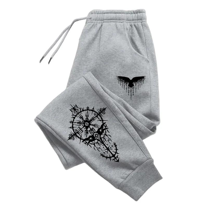 Uniwersalne damskie spodnie dresowe z nadrukiem retro, spodnie do biegania na świeżym powietrzu, spodnie sportowe, codzienne, domowe, uliczne, odzież damska