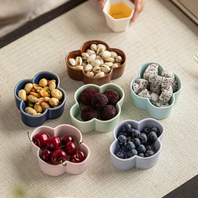 Chinesische Keramik-Schalenplatte für Snacks & Obst