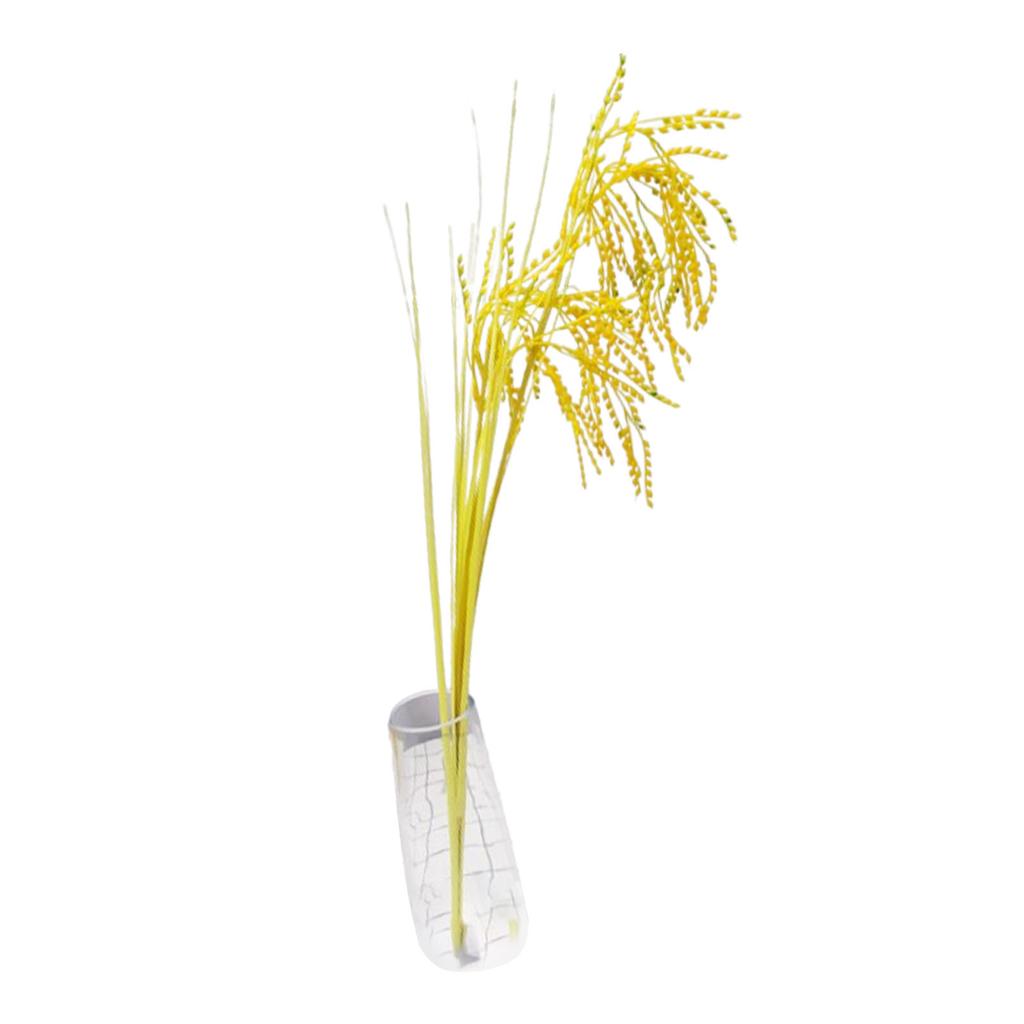 Artificial Simulation Wheat Stalks Fake Flowers Golden Sunshine Color Home Decor Simulated Ear Of Wheat for Farmhouse