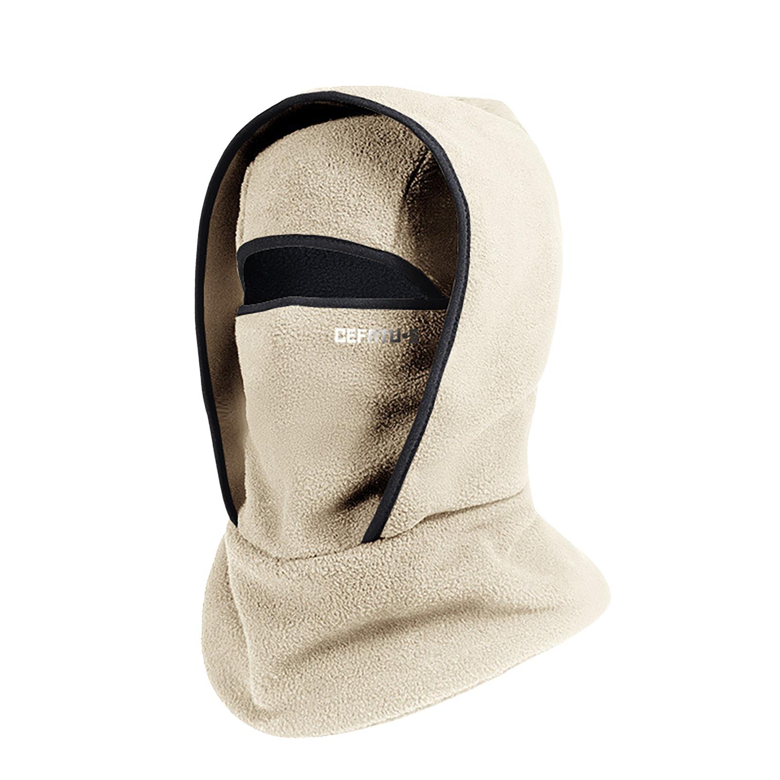 3 In 1 Winter Thermal Fleece Balaclava Ski Mask Cold Weather Neck Gaiter Hat Full Coverage Windproof Thermal Outdoor Sports As Shown
