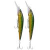 2Pcs Plastic Artificial Simulation Deep Diving Minnow Lure Bait Fishing Accessory2#