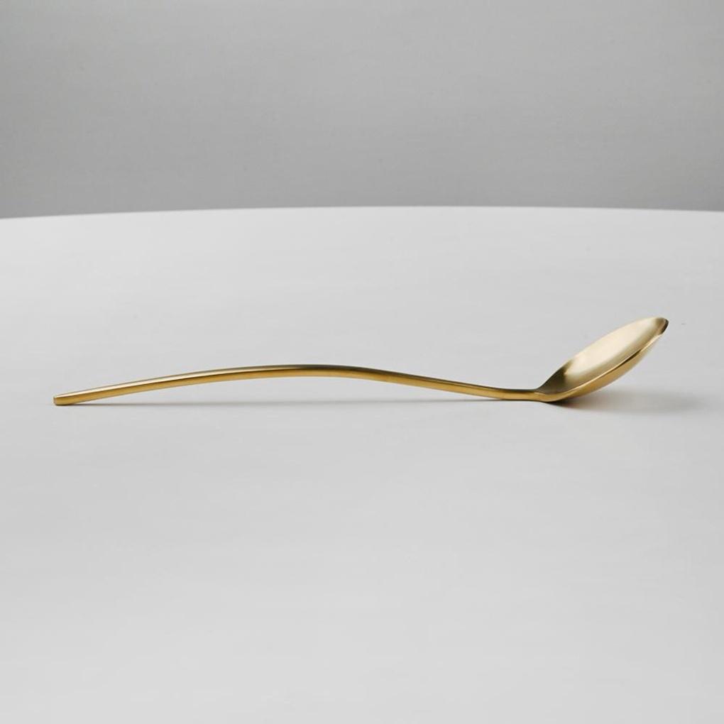 Abella Matte Stainless Steel Spoon Gold