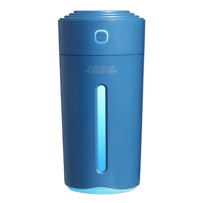 280ML Car Air Humidifier Multifunctional Colorful Atmosphere Light Sprayer Wireless Portable Home Office Air Humidifier 800mah
