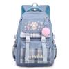 Pink Rabbit Rabbit Printed School Bag Primary School Students Grades 3-6 Backpack Junior High School Burden Reduction Student School Bag