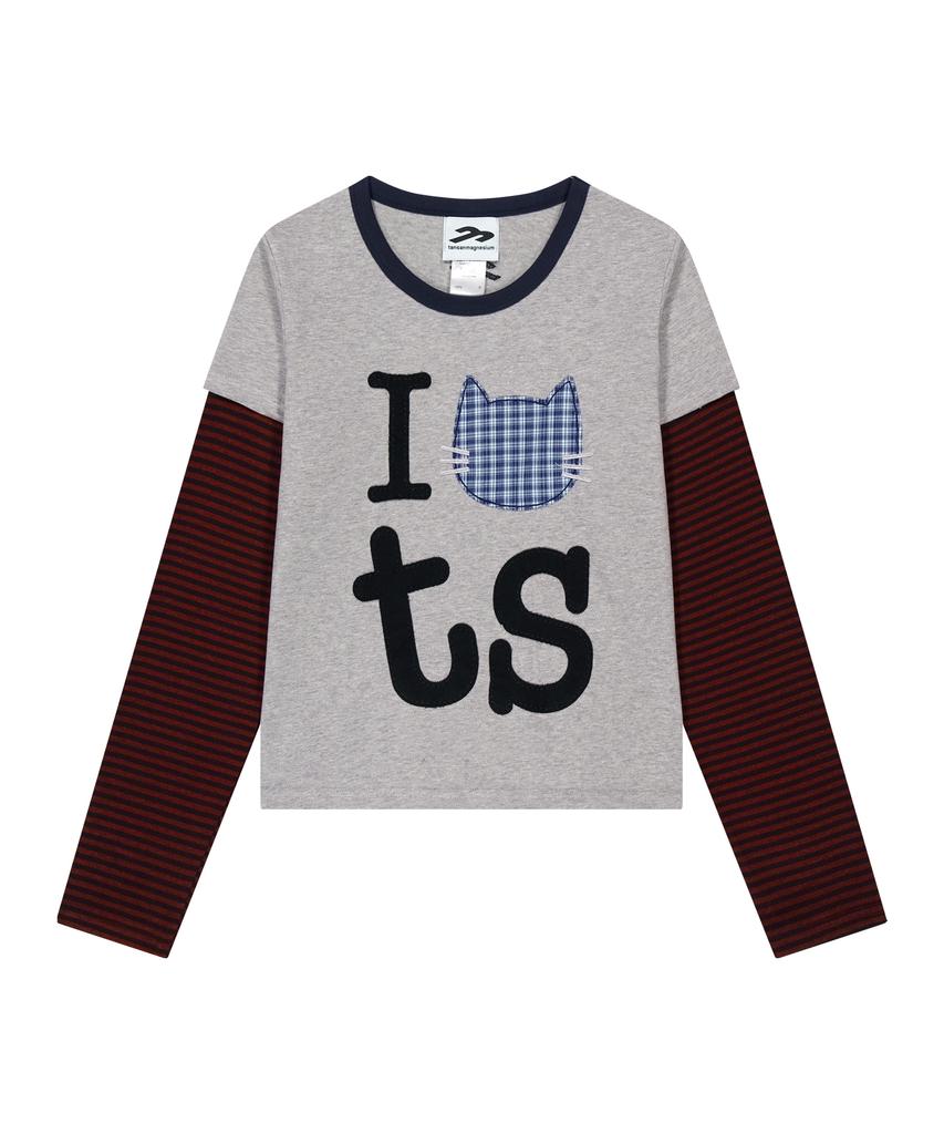 Tansanmageunesyum Juyoung X Tansan Cat Layered Long Sleeve (Gray)