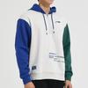 Li Ning Badminton Series Three-Color Spliced Letter Print Thick Sports Hoodie Long Sleeve Men Hoodies Glacier-Gray AWDSD49-1