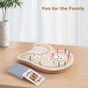 Wooden 3-Track Cribbage Board Game - Classic Board for 3 Players with Plastic Pegs - Ideal Family Game for Kids and Adults