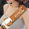 Universal Auto Seat Belt Seatbelt Covers Cartoon Car Seat Belt Covers Shoulder Pad Warm Flannel Interior Seat Cushion Protector