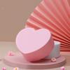 Jewelry Organizer Heart Shape Makeup Box with Mirror Cosmetic Storage Container for Earrings Rings Necklaces Display